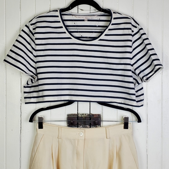 Boxy Breton Crop Top - Picture 3 of 4